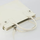 GUCCI Tote Bag Patent leather 2way White Silver 000 1118 0503 Auth ep14980-6
