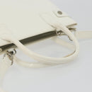 GUCCI Tote Bag Patent leather 2way White Silver 000 1118 0503 Auth ep14980-7