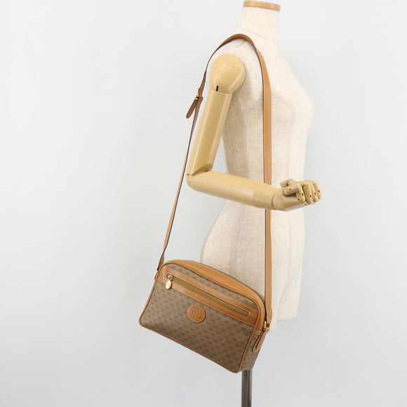 GUCCI Micro GG Supreme Shoulder Bag PVC Beige Gold 001 093 0942 Auth ep14983