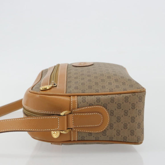 GUCCI Micro GG Supreme Shoulder Bag PVC Beige Gold 001 093 0942 Auth ep14983