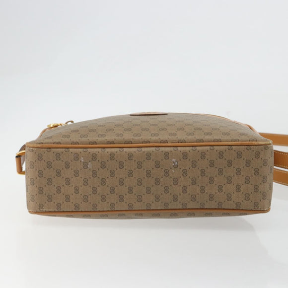 GUCCI Micro GG Supreme Shoulder Bag PVC Beige Gold 001 093 0942 Auth ep14983
