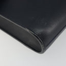 Christian Dior Shoulder Bag Leather Navy Gold Auth ep14988-14
