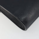 Christian Dior Shoulder Bag Leather Navy Gold Auth ep14988-16