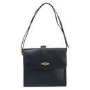 Christian Dior Shoulder Bag Leather Navy Gold Auth ep14988-13