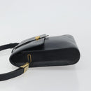 Christian Dior Shoulder Bag Leather Navy Gold Auth ep14988-4