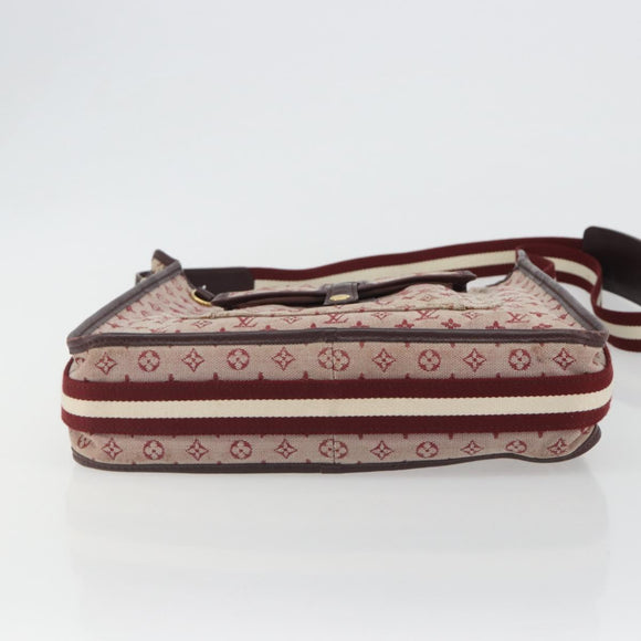 LOUIS VUITTON Monogram Mini Besace Mary Kate Bag Red M92321 LV Auth ep14990