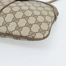GUCCI GG Supreme Web Sherry Line Tas PVC Beige Goud 68 02 047 Auth ep14991-9