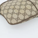 GUCCI GG Supreme Web Sherry Line Tas PVC Beige Goud 68 02 047 Auth ep14991-14