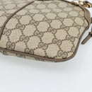 GUCCI GG Supreme Web Sherry Line Tas PVC Beige Goud 68 02 047 Auth ep14991-15