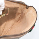 GUCCI GG Supreme Web Sherry Line Tas PVC Beige Goud 68 02 047 Auth ep14991-18