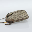 GUCCI GG Supreme Web Sherry Line Tas PVC Beige Goud 68 02 047 Auth ep14991-3