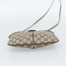 GUCCI GG Supreme Web Sherry Line Tas PVC Beige Goud 68 02 047 Auth ep14991-5