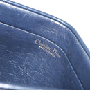 Christian Dior Trotter Canvas Clutch Bag Navy Gold Auth ep14992-13