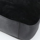 GUCCI Bamboo Shoulder Bag Suede 2way Black Gold 001 1577 2615 Auth ep14993-16