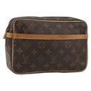 LOUIS VUITTON Monogram Compiegne 23 Clutch Bag M51847 LV Auth ep14995-1