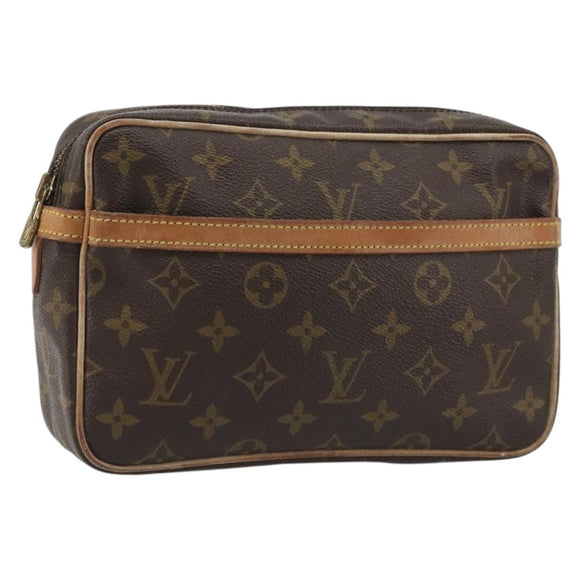 LOUIS VUITTON Monogram Compiegne 23 Clutch Bag M51847 LV Auth ep14995
