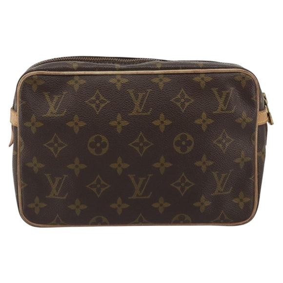 LOUIS VUITTON Monogram Compiegne 23 Clutch Bag M51847 LV Auth ep14995