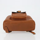 GUCCI Bamboo Backpack Leather Brown Gold 03 2265 0030 Auth ep15002-5