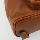 GUCCI Bamboo Backpack Leather Brown Gold 03 2265 0030 Auth ep15002-16