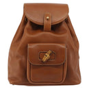 GUCCI Bamboo Backpack Leather Brown Gold 03 2265 0030 Auth ep15002-13