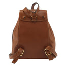 GUCCI Bamboo Backpack Leather Brown Gold 03 2265 0030 Auth ep15002-2