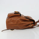 GUCCI Bamboo Backpack Leather Brown Gold 03 2265 0030 Auth ep15002-3