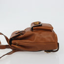 GUCCI Bamboo Backpack Leather Brown Gold 03 2265 0030 Auth ep15002-4