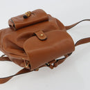 GUCCI Bamboo Backpack Leather Brown Gold 03 2265 0030 Auth ep15002-6