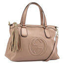 GUCCI Soho Hand Bag Leather 2way Pink Gold 308362 Auth ep15003A-1