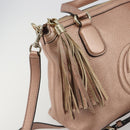 GUCCI Soho Hand Bag Leather 2way Pink Gold 308362 Auth ep15003A-18
