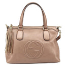 GUCCI Soho Hand Bag Leather 2way Pink Gold 308362 Auth ep15003A-13