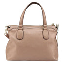 GUCCI Soho Hand Bag Leather 2way Pink Gold 308362 Auth ep15003A-2