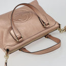 GUCCI Soho Hand Bag Leather 2way Pink Gold 308362 Auth ep15003A-6