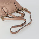 GUCCI Soho Hand Bag Leather 2way Pink Gold 308362 Auth ep15003A-9