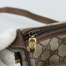 GUCCI GG Supreme Web Sherry Line Bag PVC Beige Gold 89 02 077 Auth ep15007-9