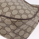 GUCCI GG Supreme Web Sherry Line Bag PVC Beige Gold 89 02 077 Auth ep15007-12