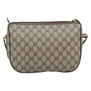 GUCCI GG Supreme Web Sherry Line Bag PVC Beige Gold 89 02 077 Auth ep15007-2