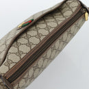GUCCI GG Supreme Web Sherry Line Bag PVC Beige Gold 89 02 077 Auth ep15007-6