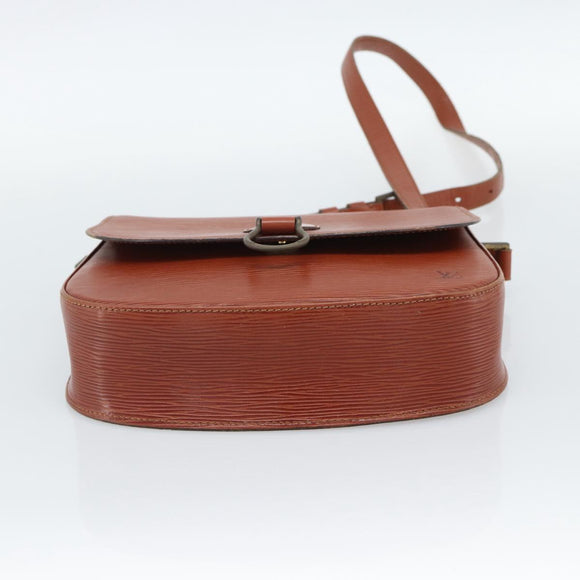 LOUIS VUITTON Epi Saint Cloud GM Shoulder Bag Brown M52193 LV Auth ep15008
