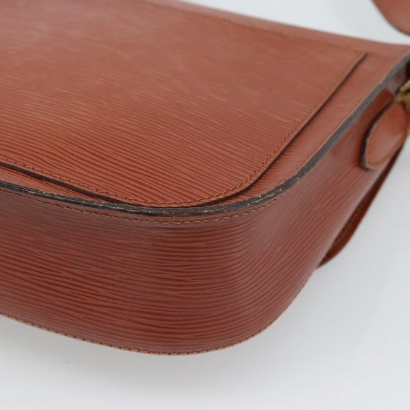 LOUIS VUITTON Epi Saint Cloud GM Shoulder Bag Brown M52193 LV Auth ep15008