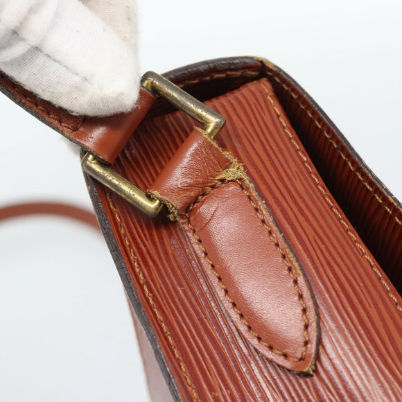 LOUIS VUITTON Epi Saint Cloud GM Shoulder Bag Brown M52193 LV Auth ep15008