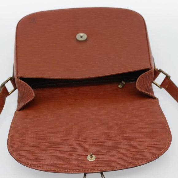 LOUIS VUITTON Epi Saint Cloud GM Shoulder Bag Brown M52193 LV Auth ep15008