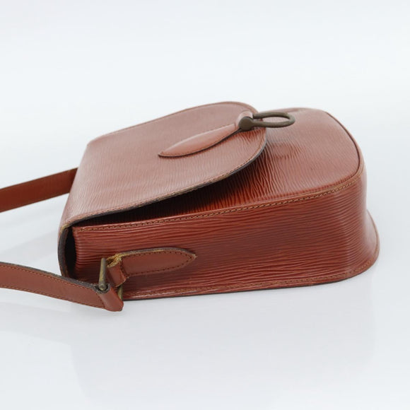 LOUIS VUITTON Epi Saint Cloud GM Shoulder Bag Brown M52193 LV Auth ep15008
