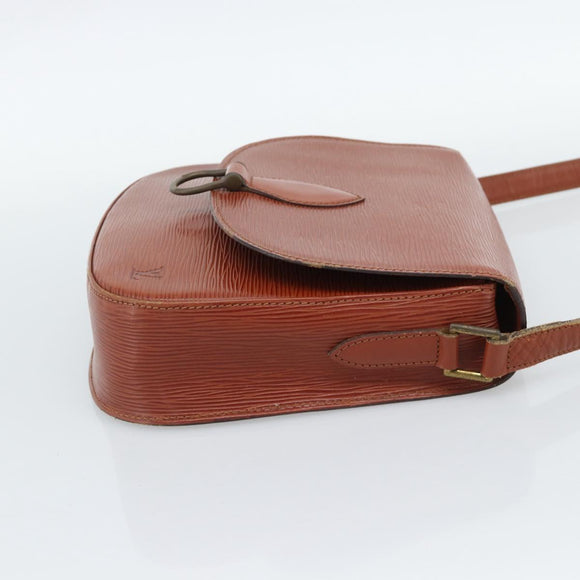 LOUIS VUITTON Epi Saint Cloud GM Shoulder Bag Brown M52193 LV Auth ep15008