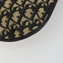Christian Dior Trotter Canvas Shoulder Bag Navy Gold Auth ep15009-16