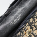 Christian Dior Trotter Canvas Shoulder Bag Navy Gold Auth ep15009-10