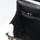 Christian Dior Trotter Canvas Shoulder Bag Navy Gold Auth ep15009-20
