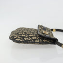 Christian Dior Trotter Canvas Shoulder Bag Navy Gold Auth ep15009-3