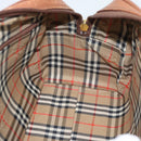 Burberry Handtas Leer Bruin Goud Auth ep15010-17