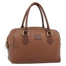 Burberry Handtas Leer Bruin Goud Auth ep15010-1